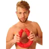 MK Toys Double gode Stretch N°33 42 x 5cm rouge